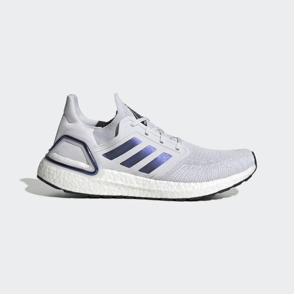 Adidasi Alergare Adidas Ultraboost 20 Barbati Romania - Gri/Albastri Violet/Negrii EG0695